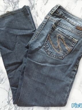 Low Rise Silver Jeans Women's Dark Blue Bootcut Jeans